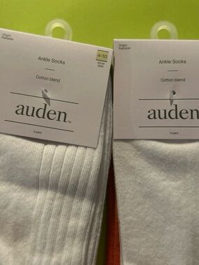 Auden Women’s Ankle Socks Bundle 6 Pairs